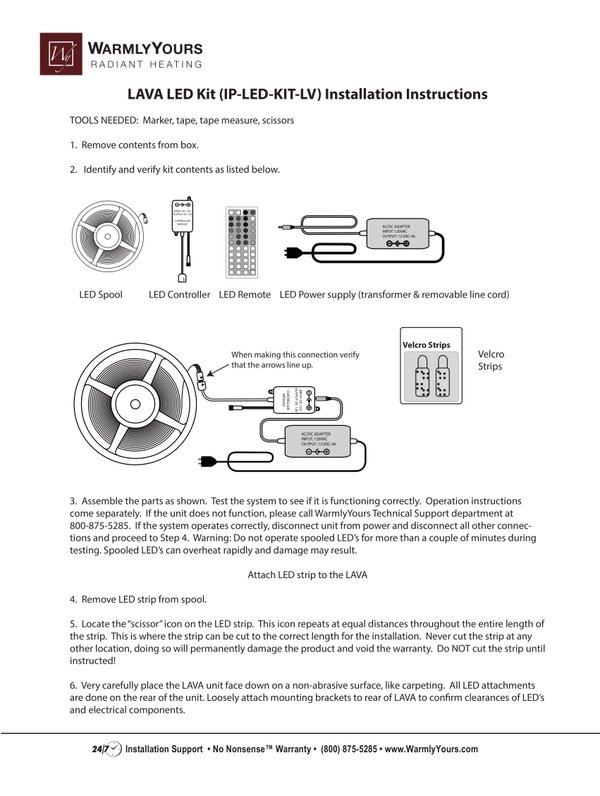 Cover for LEGACY - LAVA® LED Installation Manual (English)
