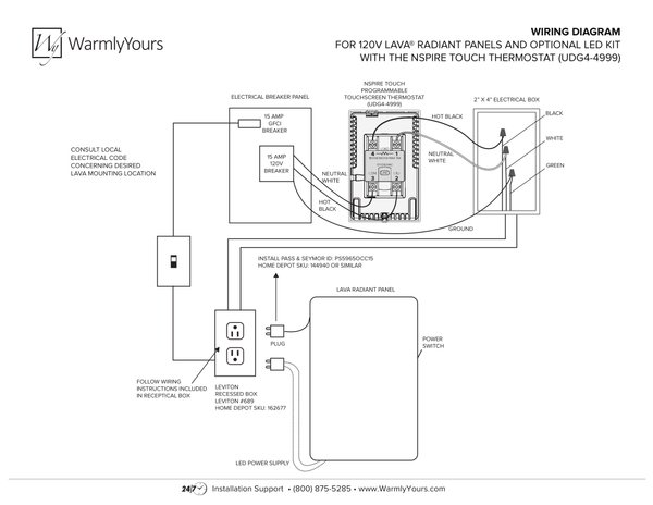 Cover for LEGACY - LAVA LED Kit Wiring Diagram (English)