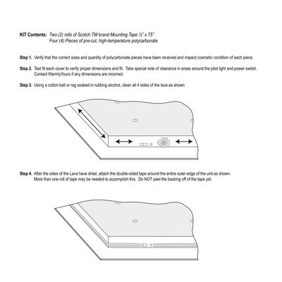 LEGACY - LAVA Side Cover Installation Instructions (English)