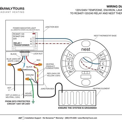 Nest Integration Wiring Diagram and Instructions (English)