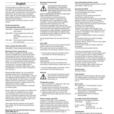 nHance (UDG-4999) Installation Instructions (English, French, Spanish)