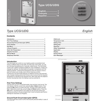 nHance (UDG-4999) User Manual (English, French, Spanish)