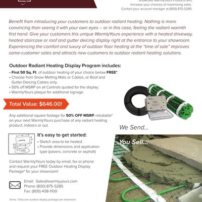 Outdoor Display Program Sell Sheet for Canada (English)