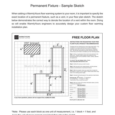 Permanent Fixture Sample Drawing (English)