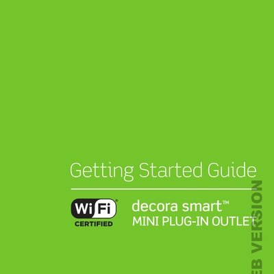 Plug-in WiFi Switch Installation Manual (Gen 2 DW15P) (English)