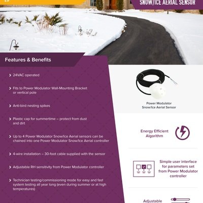 Power Modulator Snow/Ice Aerial Sensor Spec Sheet (English)