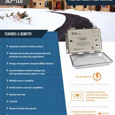 Premium SCP-120 Snow Melt Control Sell/Specs Sheet (English)
