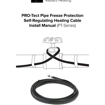 Pro Tect Pipe Freeze Protection Self Regulating Heating Cable Install Manual (English)