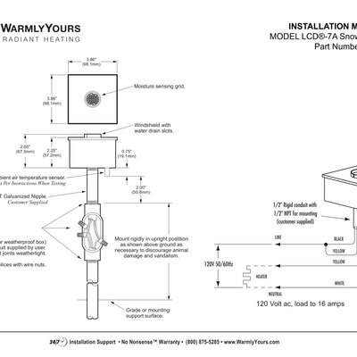 SCV-120 Value Snow Melt Switch/Sensor (English)