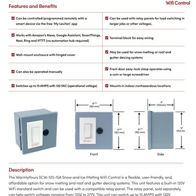 SCW-120-15A Snow and Ice Melting WiFi Control Install Manual (English)