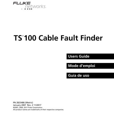 Shortstop TS 100 Cable Fault Finder (English, French, Spanish)