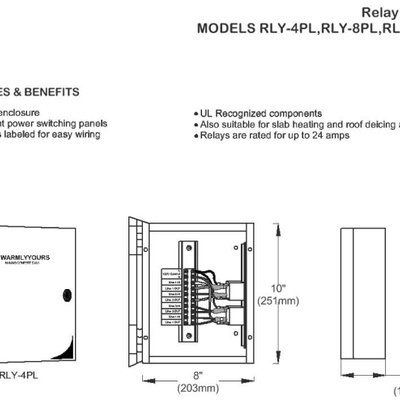 Snow Melt Relay Panel (English)