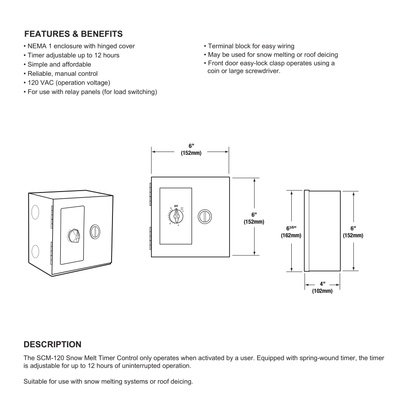 Snow Melting SCM-120 Specifications (English)