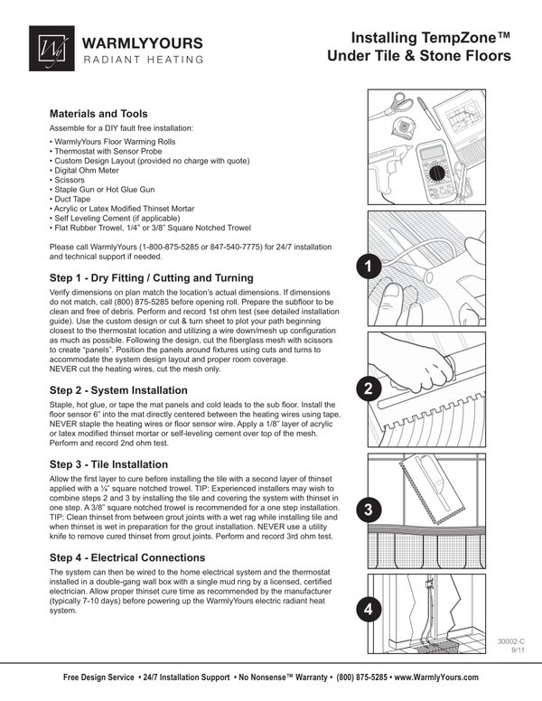 Cover for Step By Step Under Tile Stone Floors 30002 (English)