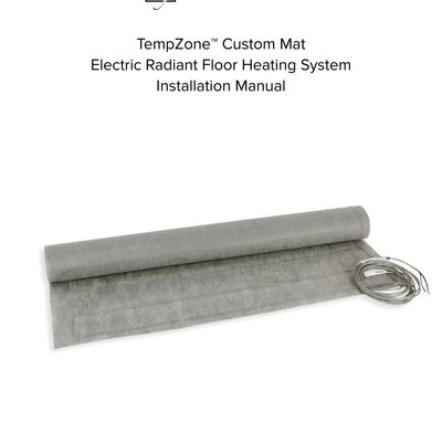 TempZone™ Custom or Standard Mat Installation Manual (English)