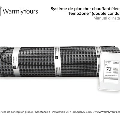 TempZone™ Flex Roll (Twin Conductor) Installation Manual (French)