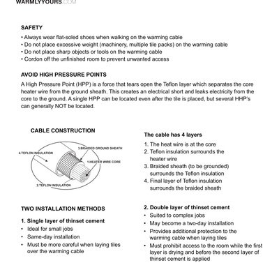 TempZone™ Important installation information (English)