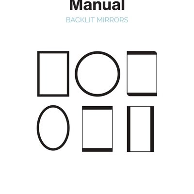 WarmlyYours Made-to-Order LED Mirror Universal Installation Manual (English)