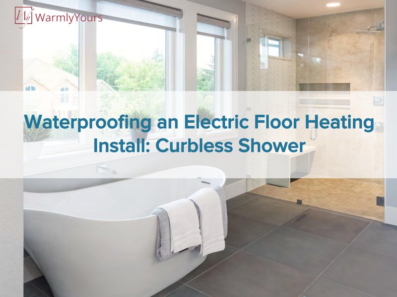 Waterproofing an Electric Floor Heating Install Curbless Shower (English)