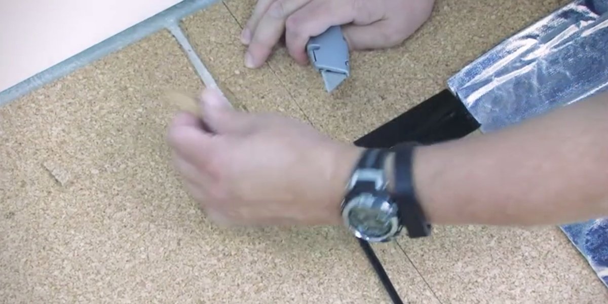 Creating channel for cold lead or floor sensor