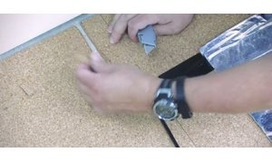 Creating channel for cold lead or floor sensor