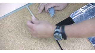 Creating channel for cold lead or floor sensor