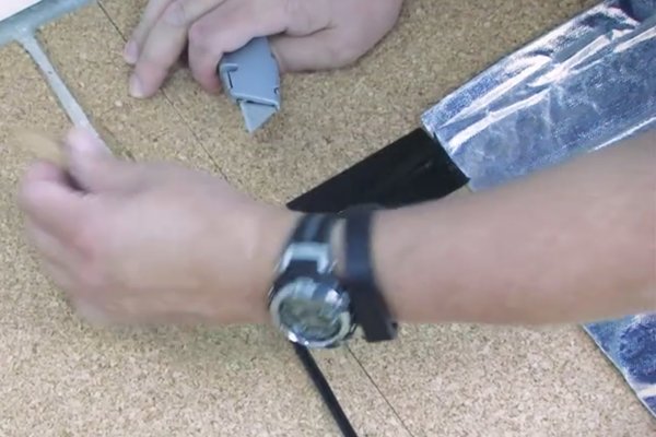 Creating channel for cold lead or floor sensor