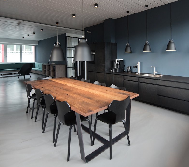 cropped Kitchen Lifestyle with Concrete Flooring