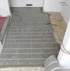 Custom TempZone Heating Mat Installation for bathroom floor