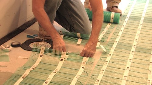 Cut and Turn Flex Roll for Floor Heating Mat Installation