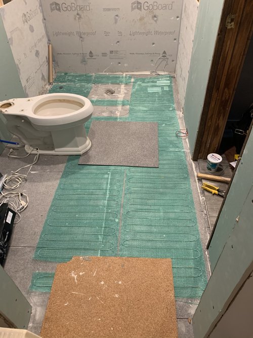 David pisano cn5241794 share your story basement bathroom tempzone single conductor flex roll install