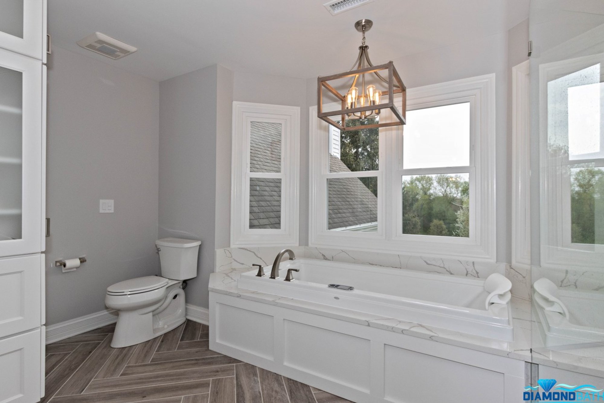 Diamond Bath Remodeling Master Bathroom bathtub corner