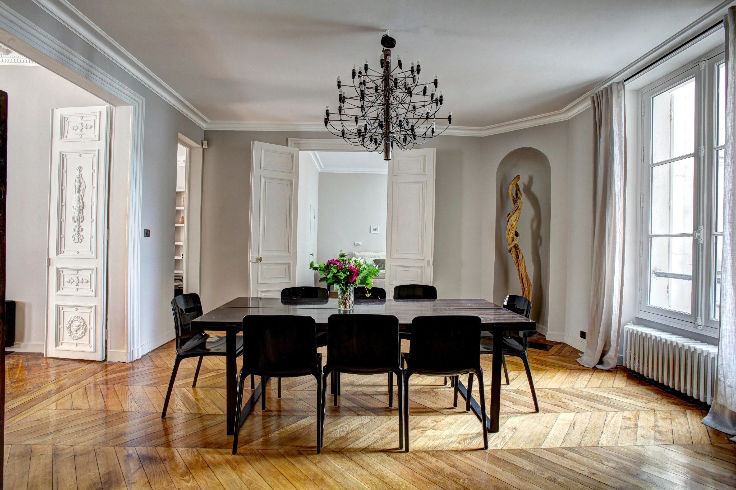 Dining Room with Hardwood Flooring Heated Dining Room Floors