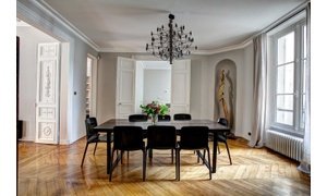 Dining Room with Hardwood Flooring