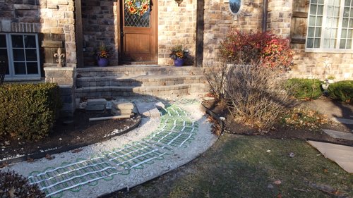 Heated driveway smart install with pavers (5)