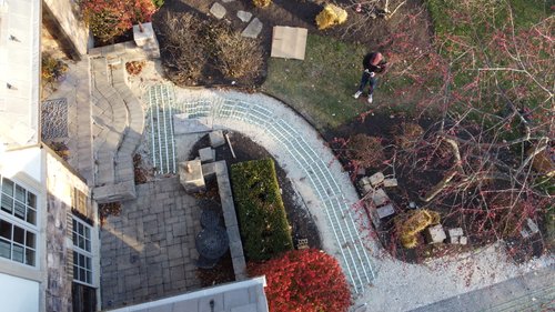 Heated driveway smart install with pavers (7)