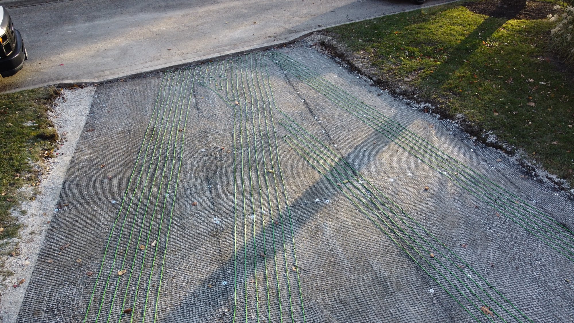 Heated driveway smart install with pavers (10)