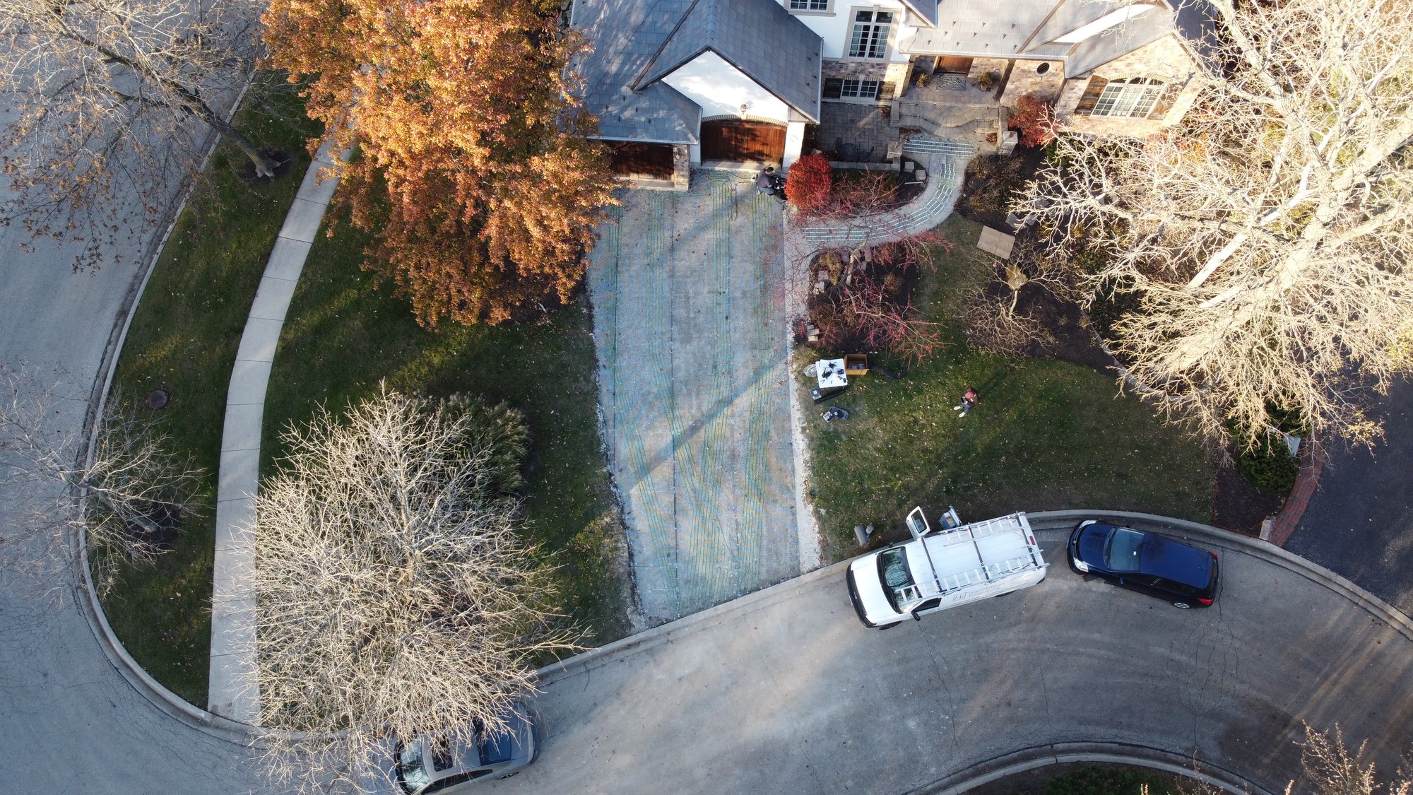 Heated driveway smart install with pavers (12)