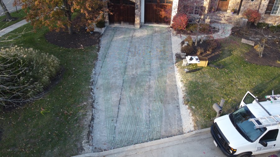 Heated driveway smart install with pavers (16)