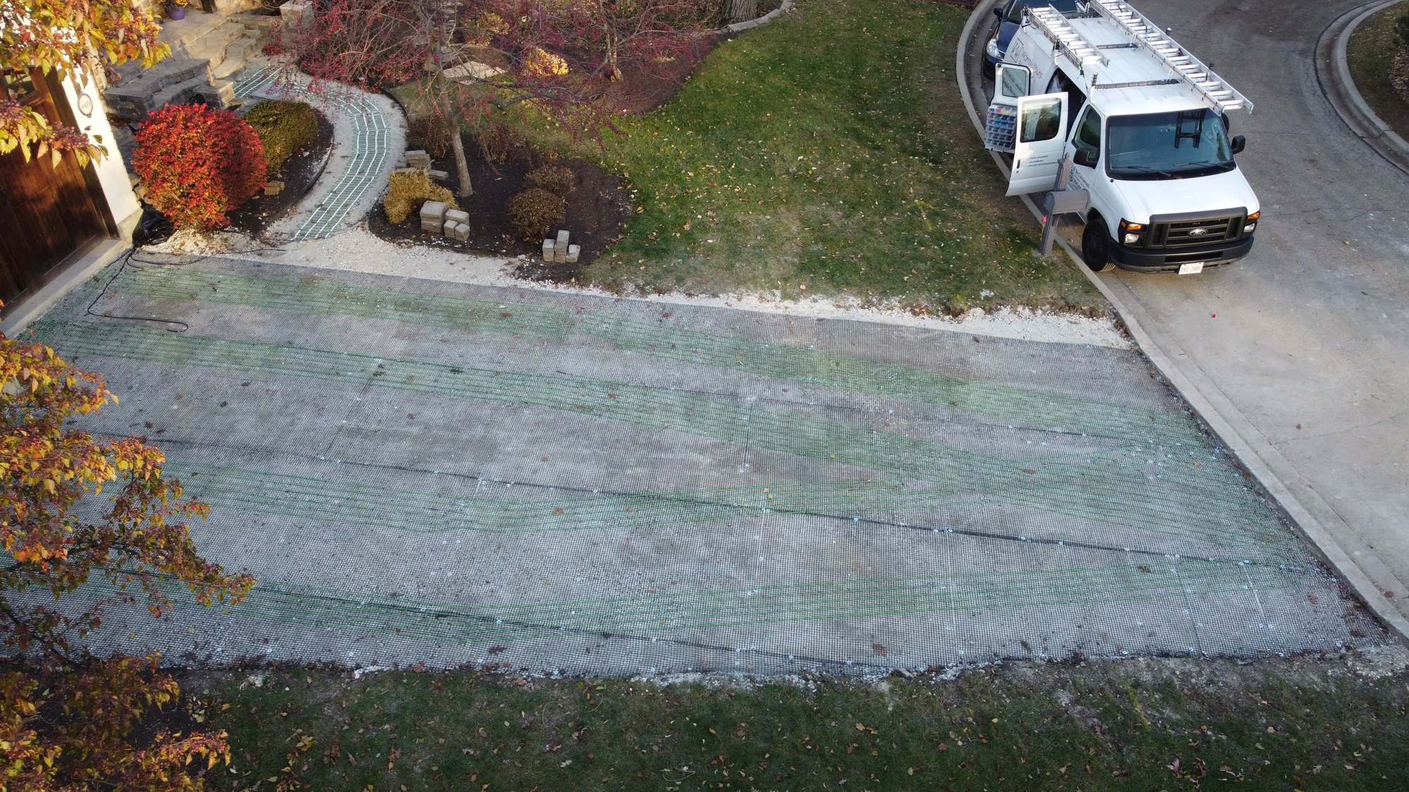 Heated driveway smart install with pavers (20)