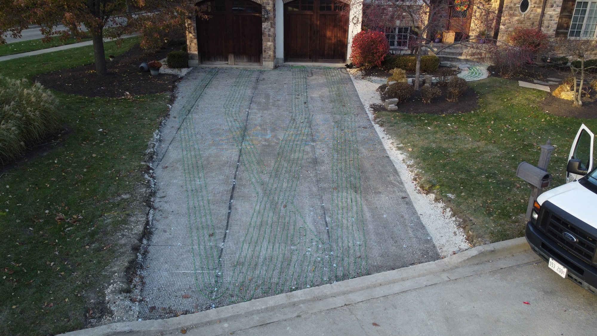 Heated driveway smart install with pavers (22)