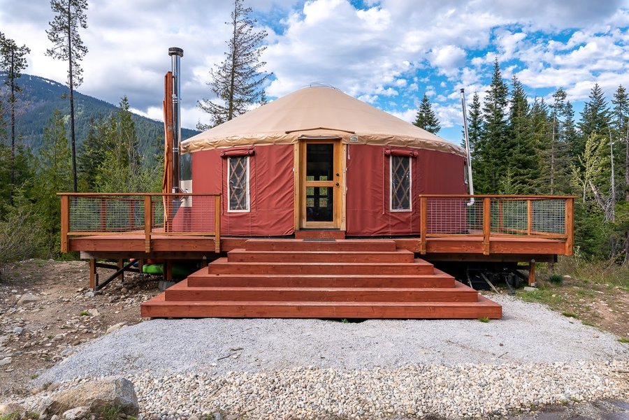 Basecamp Cascadia Yurt  frontal view