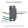 Hardwired 4-Setting Countdown Timer replace existing switch back