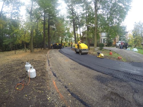 Tire track  - During flooring