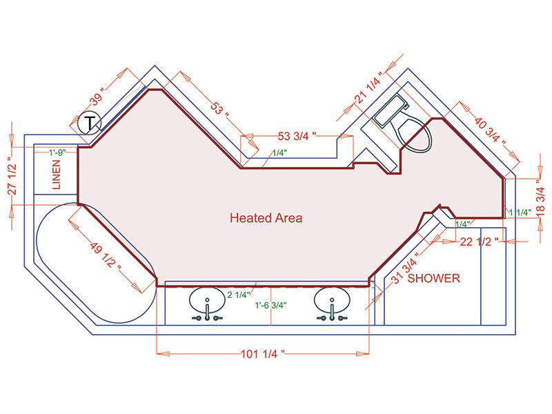 Electric Floor Heating - mapping area to heat