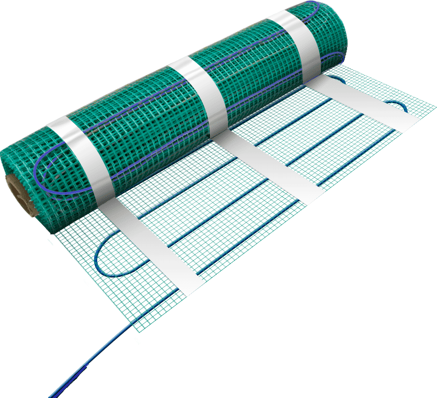 WarmlyYours TempZone™ Flex Rolls, floor heating system for tile, stone or marble floors