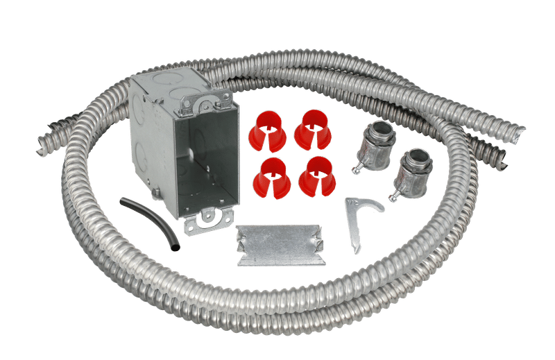 Electrical Rough-in Kit Single Gang Box with Double Conduits Electrical Rough-in Kit Single Gang Box with Double Conduits