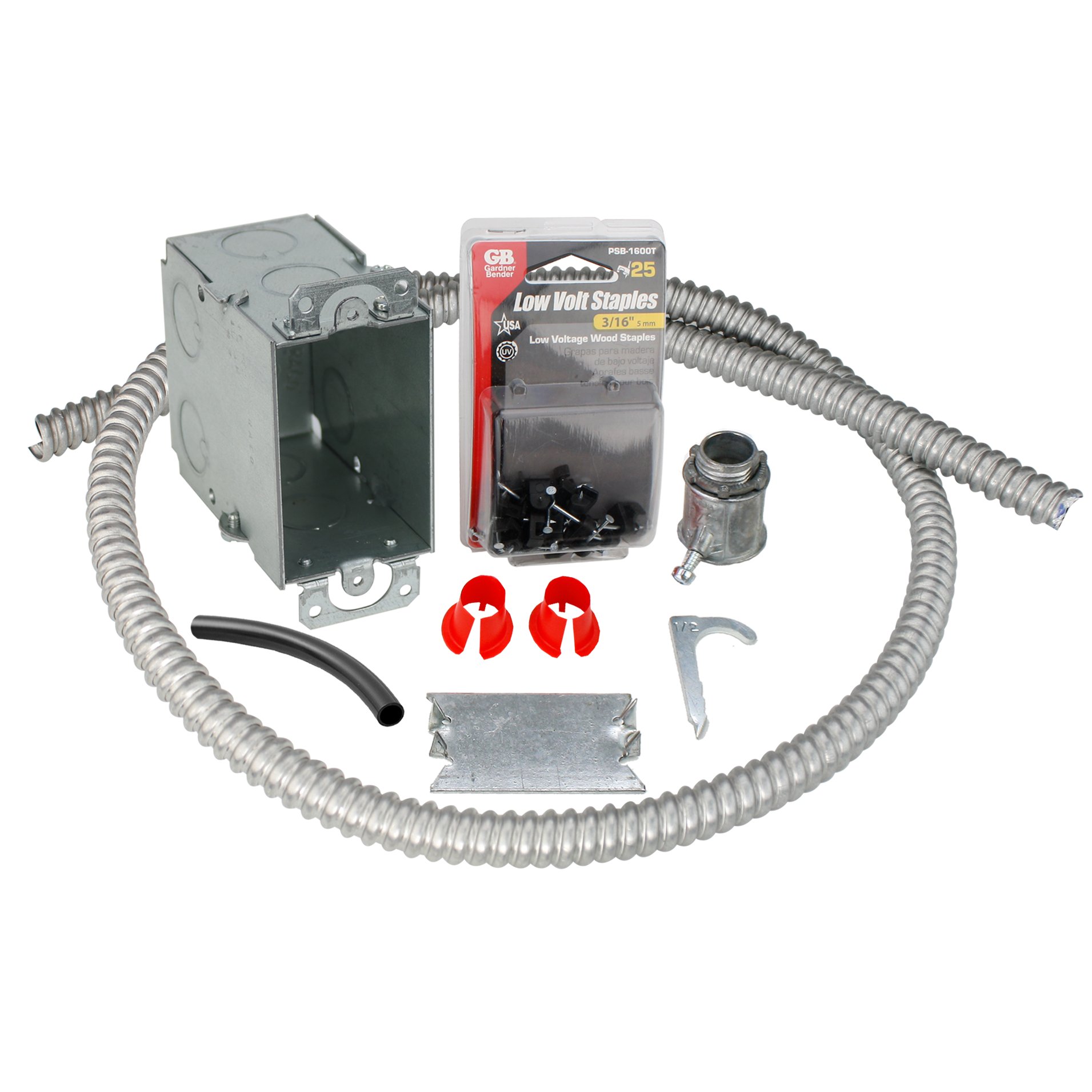 Electrical Rough-in Kit Single Gang Box with Single Conduit