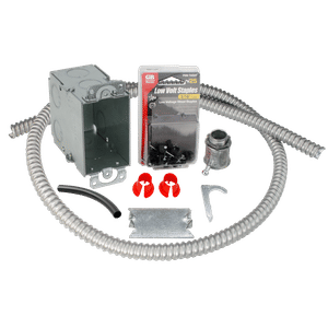 Electrical Rough-in Kit Single Gang Box with Single Conduit