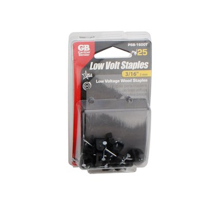 3/16ʺ or 5mm Low-Volt Staples (Pack of 25)